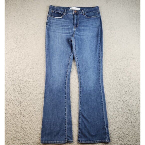 Levi's Denim - Levi's Classic Bootcut Womens Jeans Size 14 Blue Dark Wash Mid Rise Good Stretch